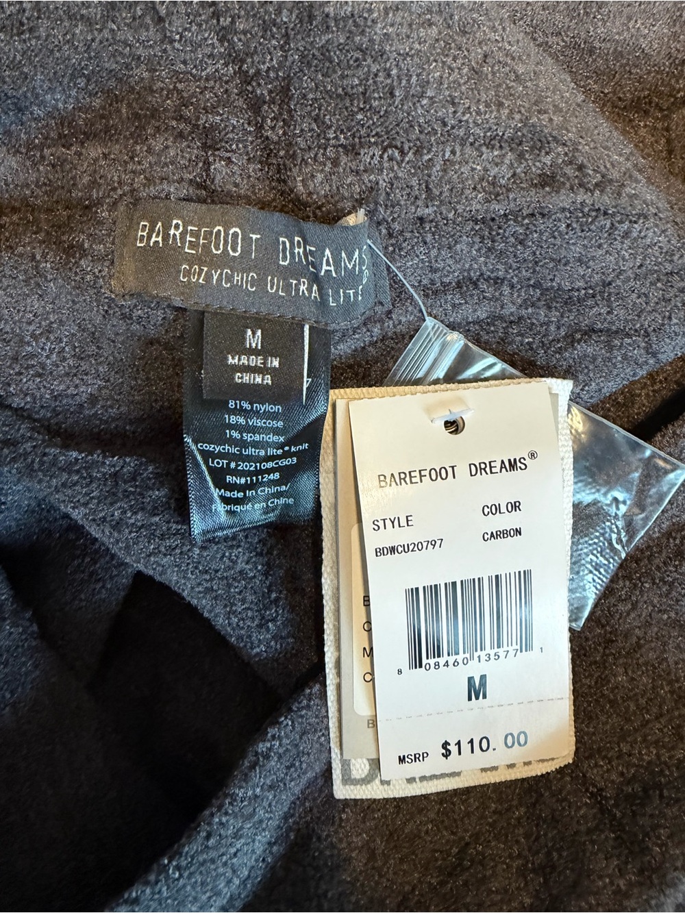 Barefoot Dreams CozyChic Ultra Lite Joggers — Carbon Gray